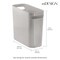 mDesign Plastic Small 1.5 Gal./5.7 Liter Trash Can with Built-In Handles